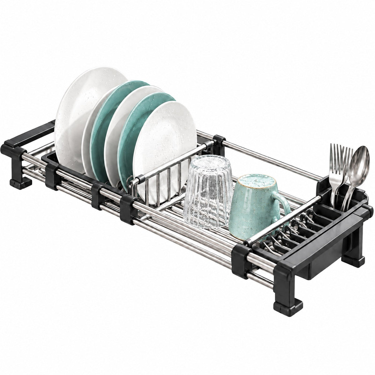 lorevixaai Expandable Over Sink Drying Rack — product image 5