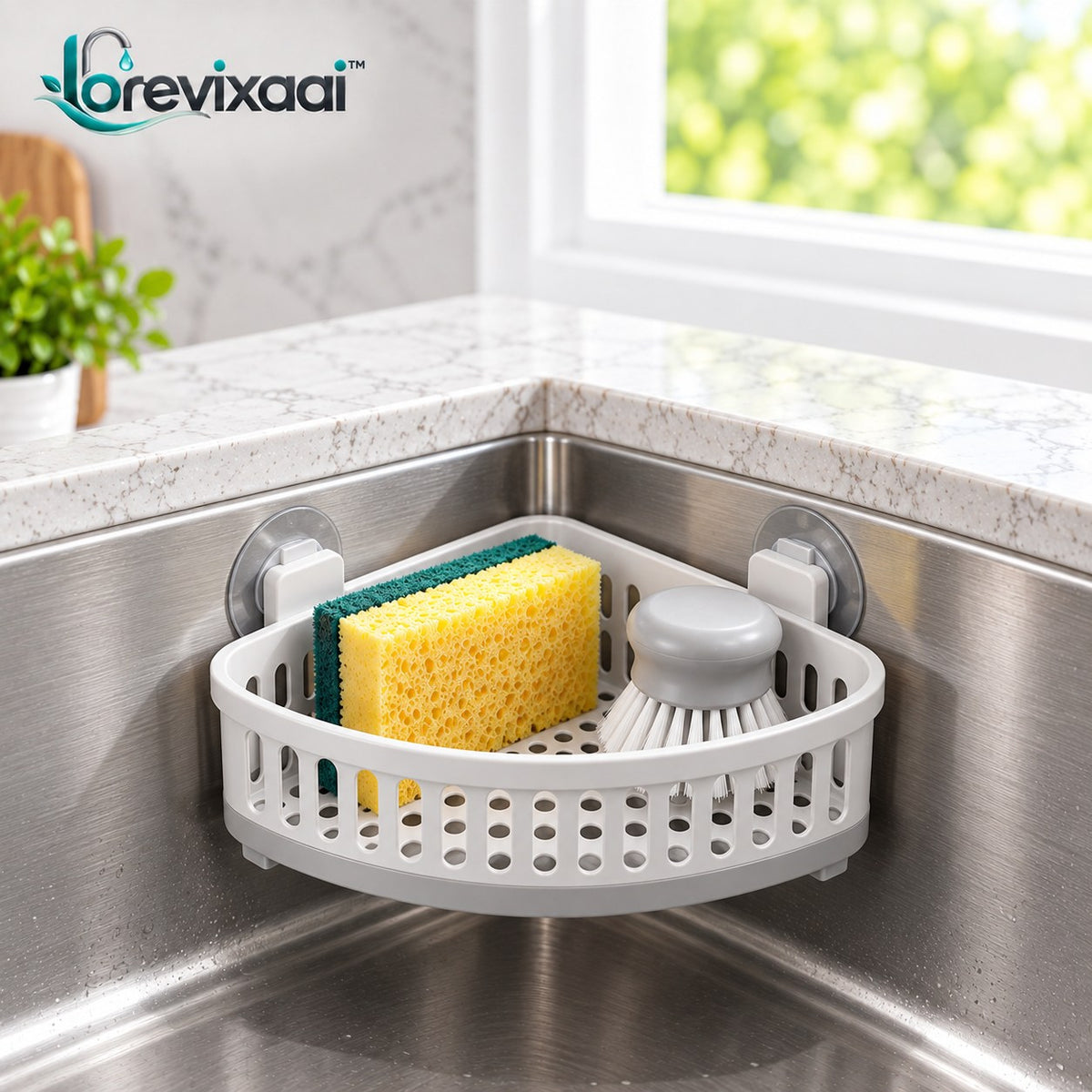 lorevixaai Sink Corner Storage Rack — product image 1