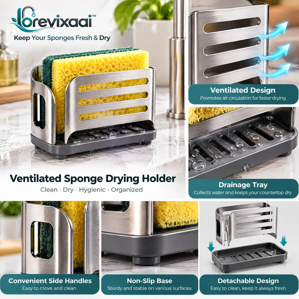 lorevixaai Ventilated Sponge Drying Holder — product image 4