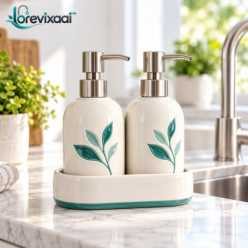 lorevixaai Ceramic Soap Bottle Holder — product image 1
