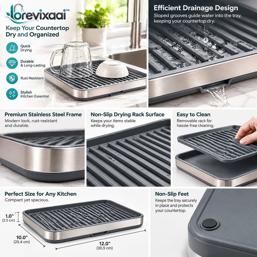 lorevixaai Countertop Drying Tray — product image 3